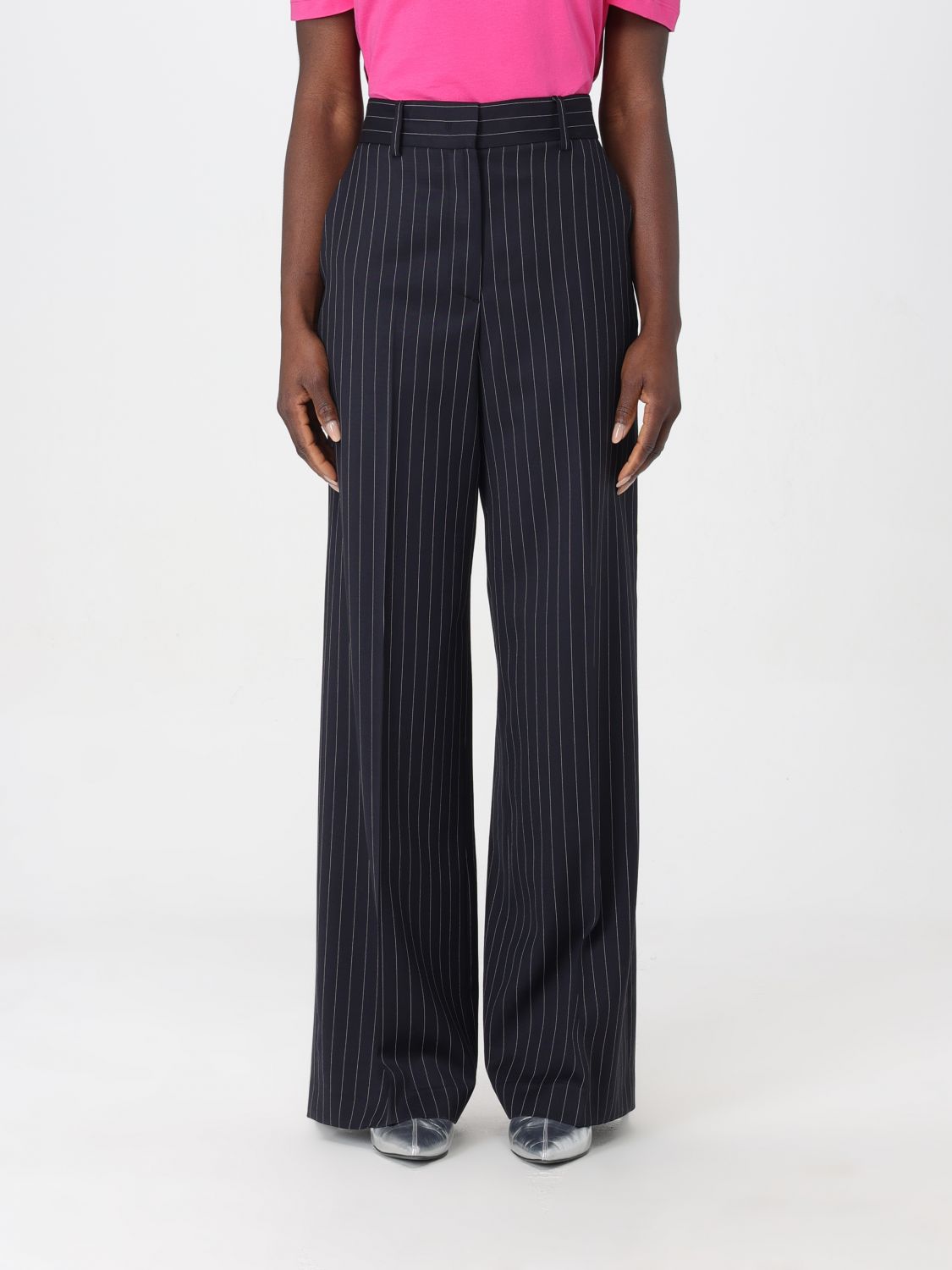 Msgm Trousers MSGM Woman colour Blue