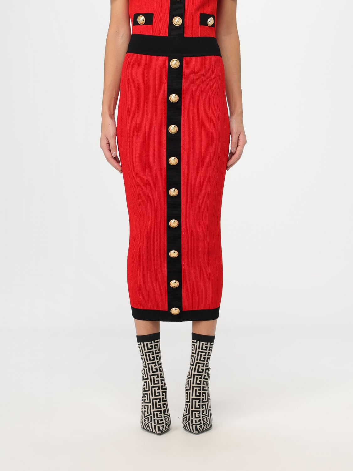 Balmain Skirt BALMAIN Woman colour Red