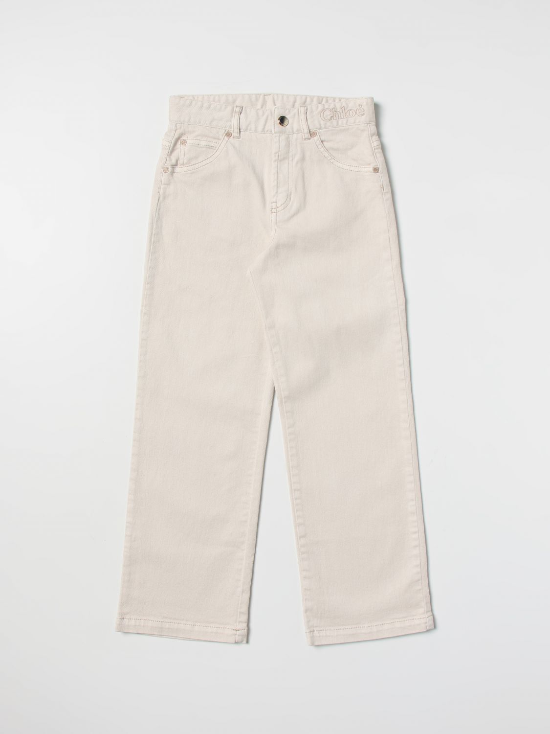 Chloé Trousers CHLOÉ Kids colour Beige