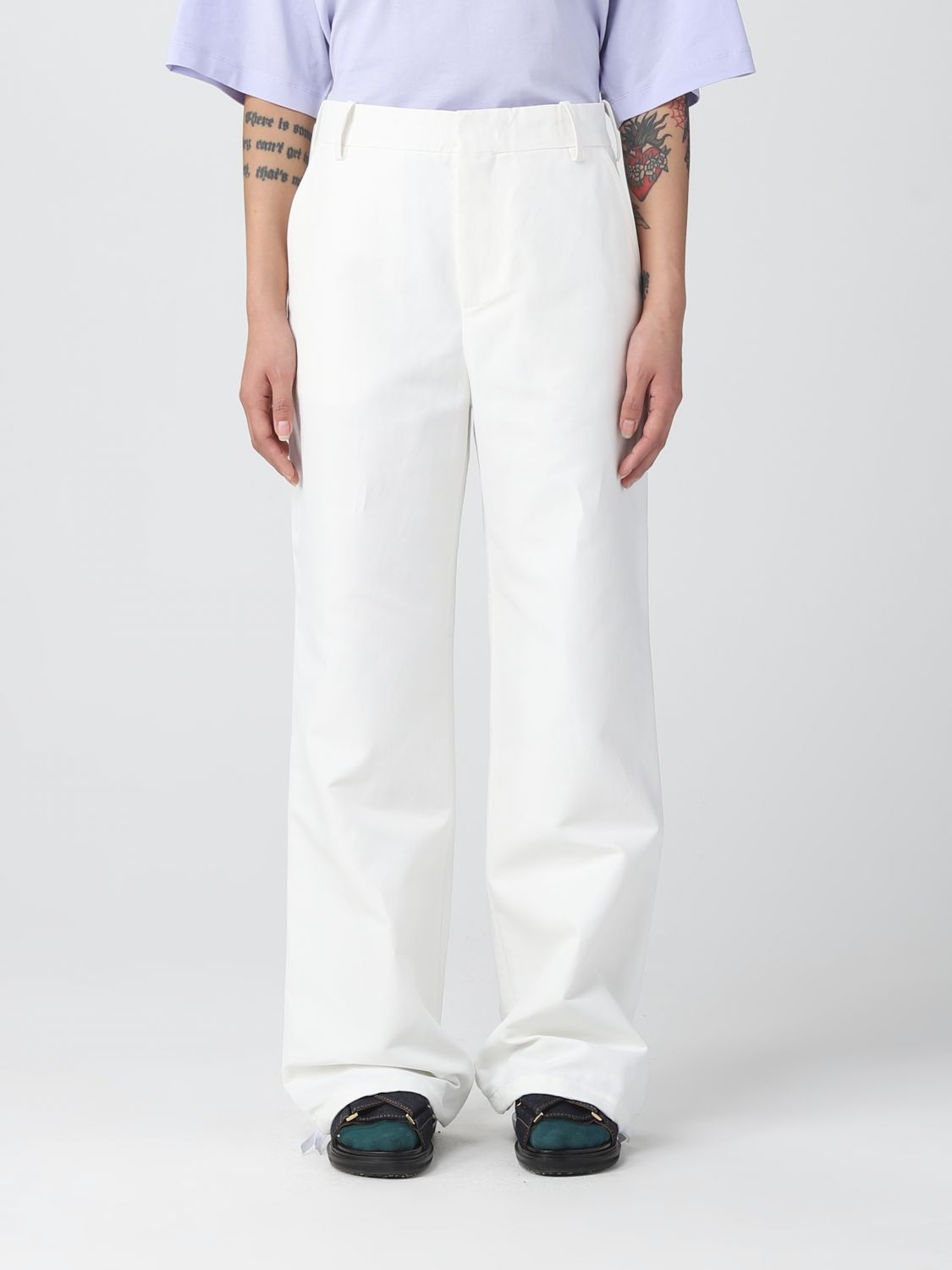 Marni Trousers MARNI Woman colour White