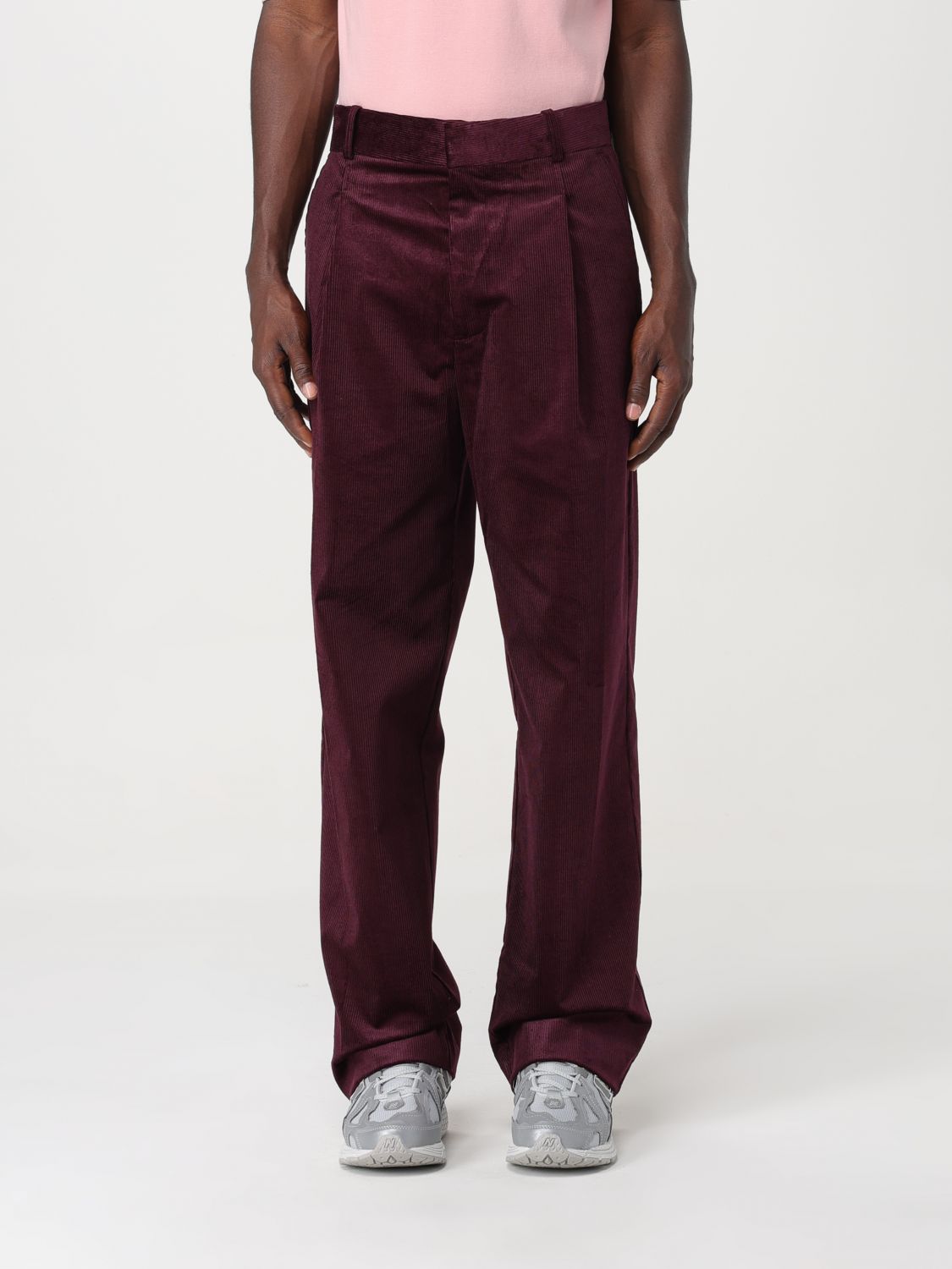 Drôle de Monsieur Trousers DROLE DE MONSIEUR Men colour Wine