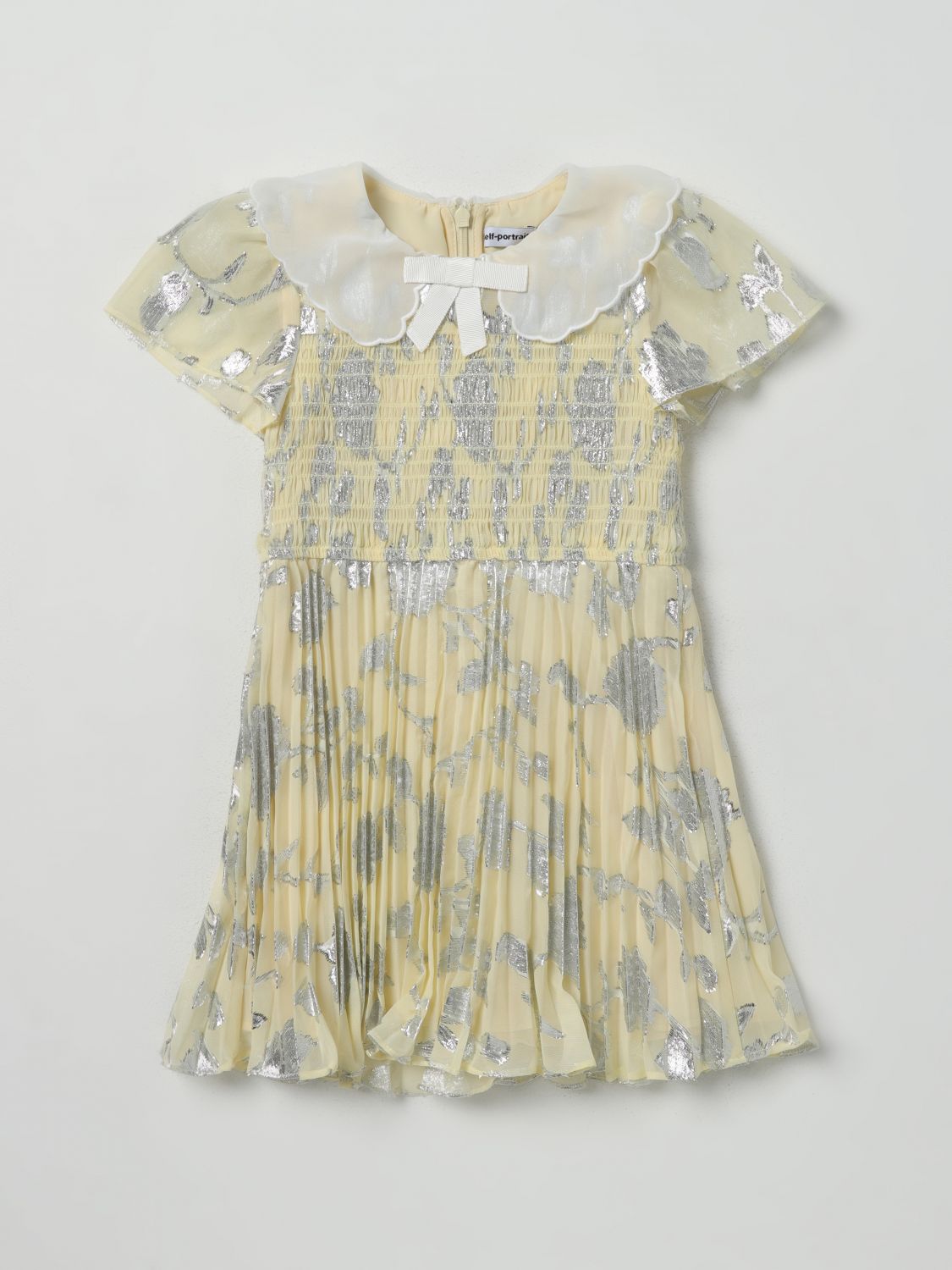 Self-Portrait Dress SELF-PORTRAIT Kids colour Yellow