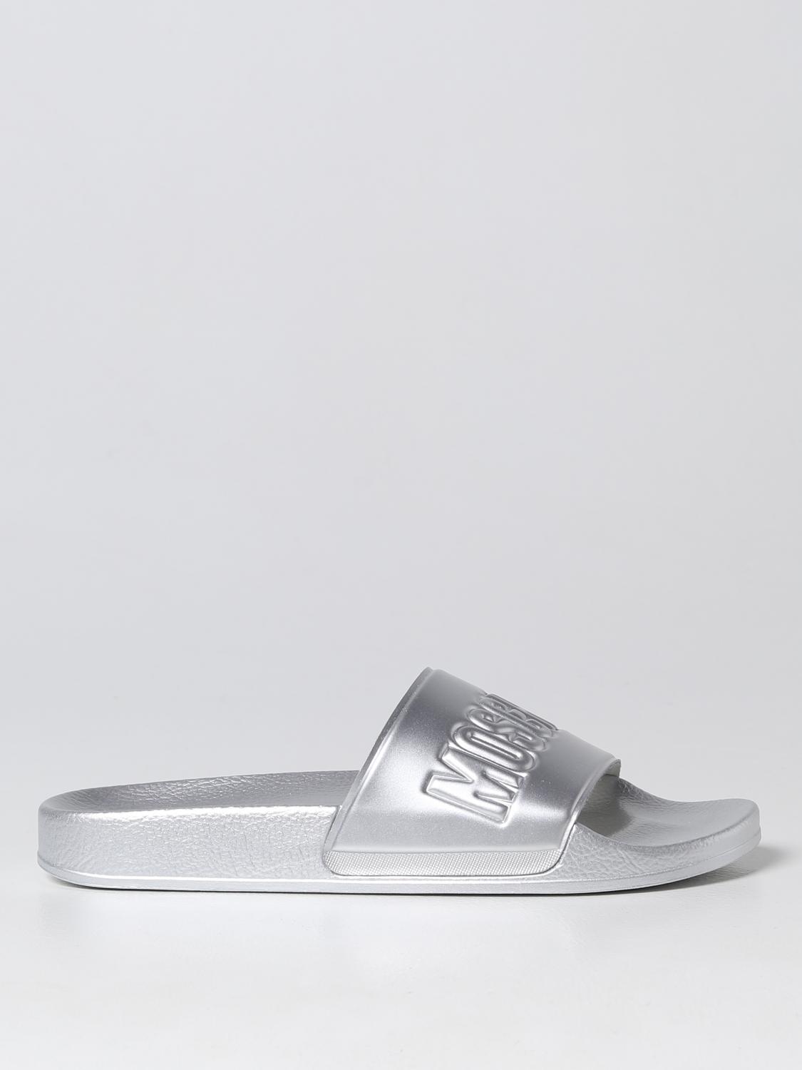 Moschino Couture Flat Sandals MOSCHINO COUTURE Woman colour Silver