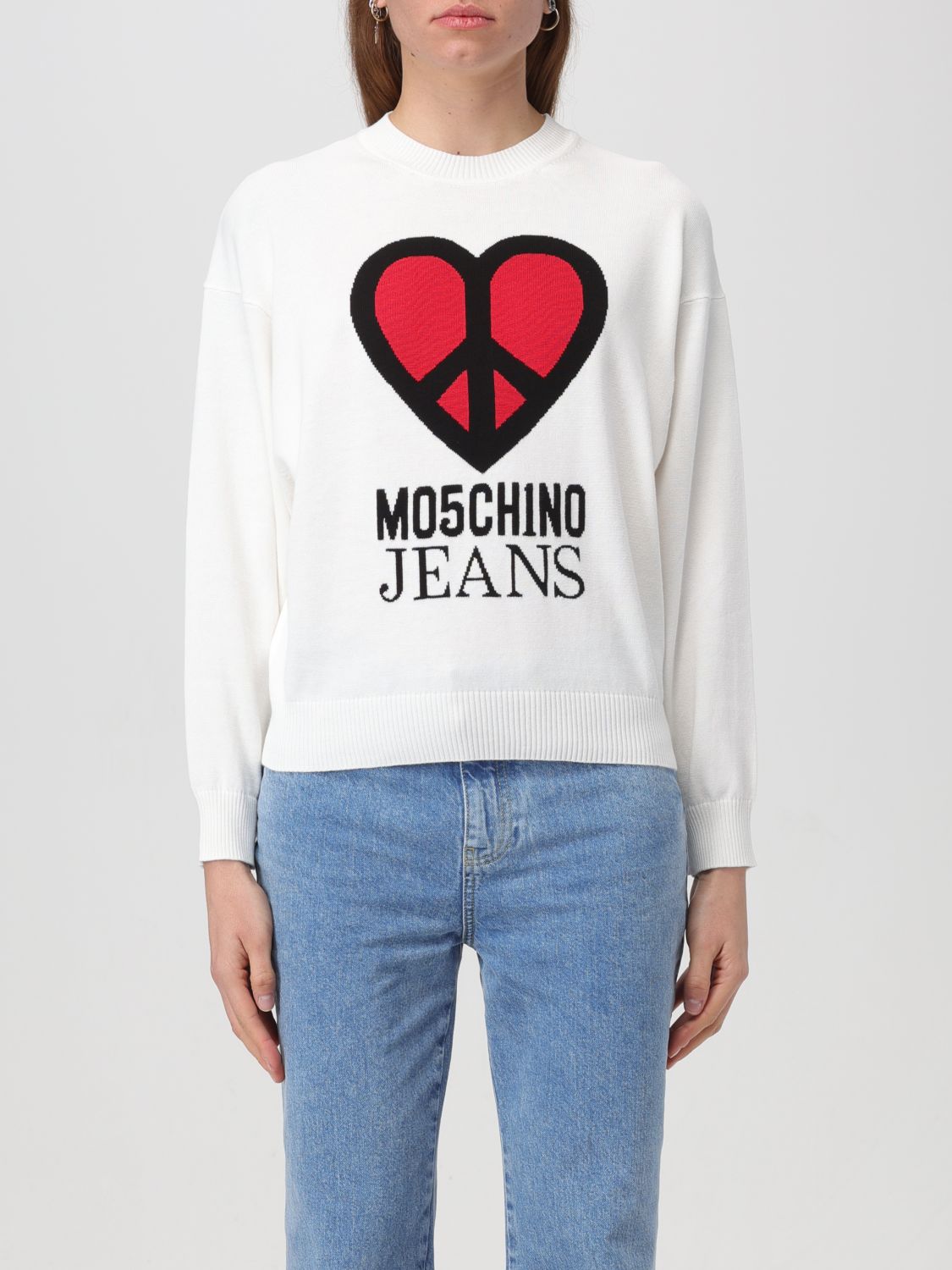 Moschino Jeans Jumper MOSCHINO JEANS Woman colour White