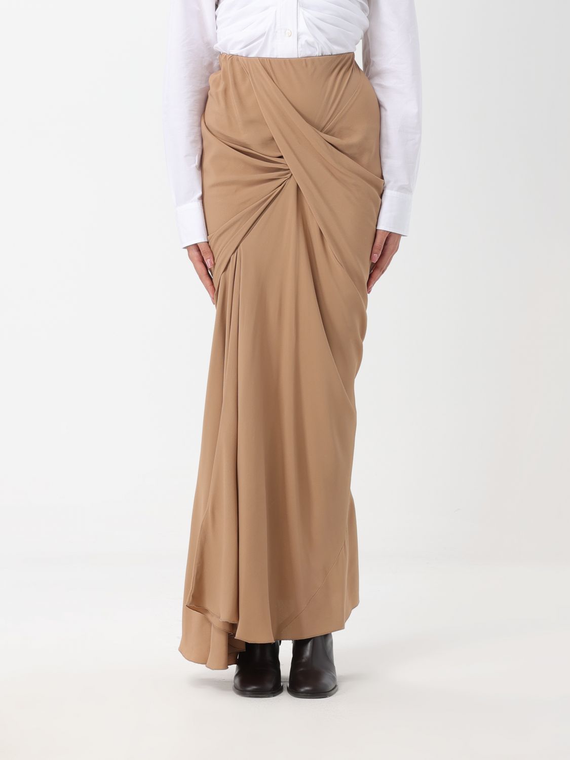 Erika Cavallini Skirt ERIKA CAVALLINI Woman colour Natural