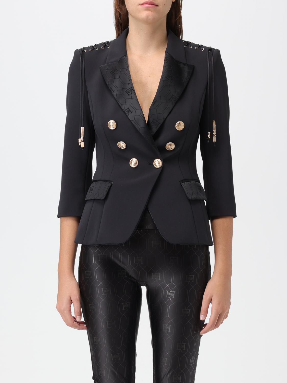 Elisabetta Franchi Blazer ELISABETTA FRANCHI Woman colour Black