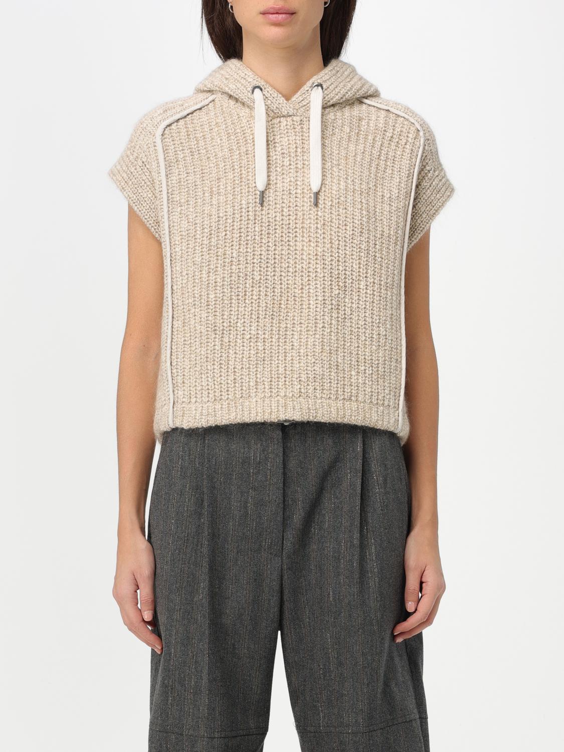 Brunello Cucinelli Waistcoat BRUNELLO CUCINELLI Woman colour Ivory