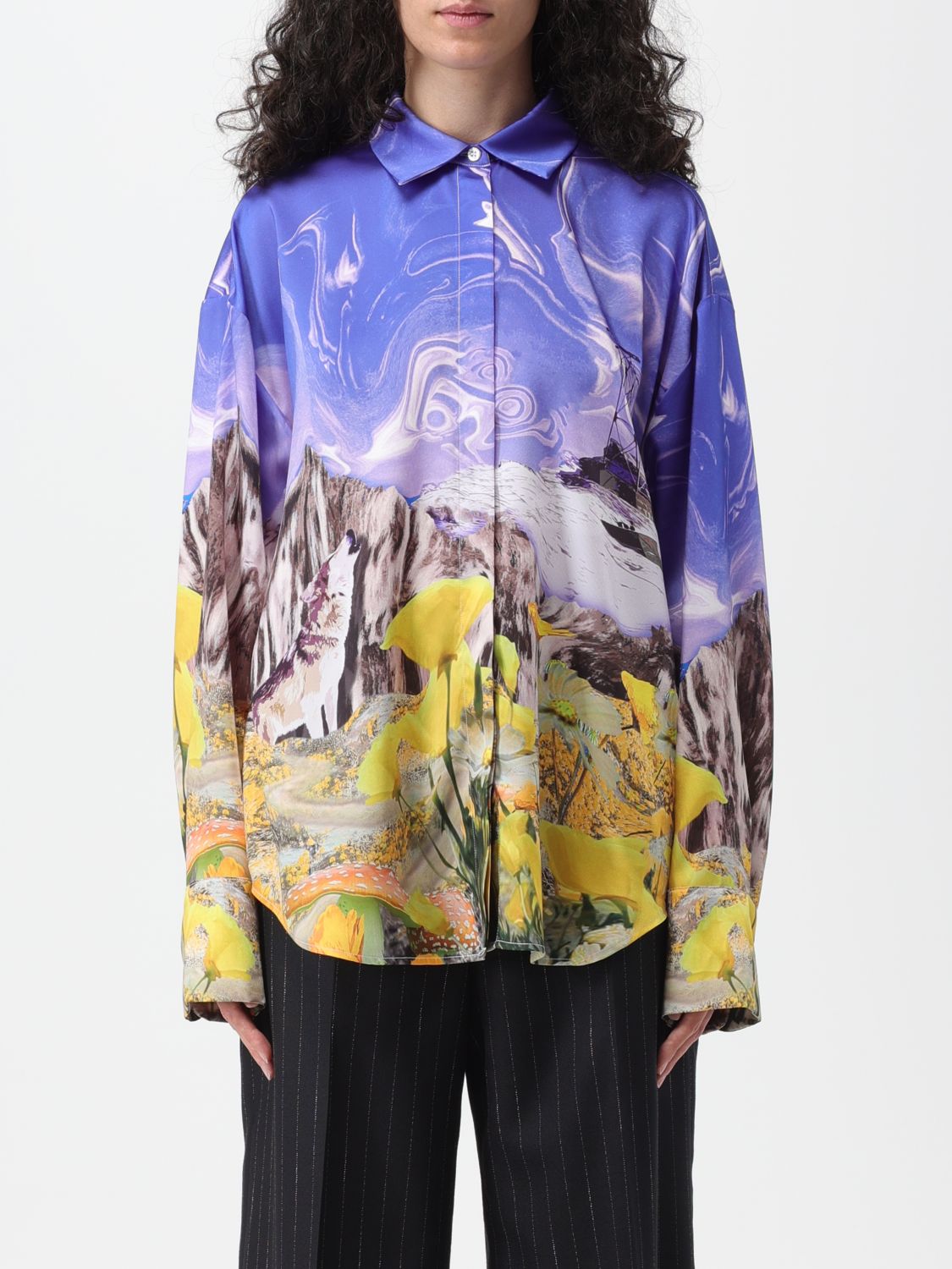 Msgm Shirt MSGM Woman colour Blue