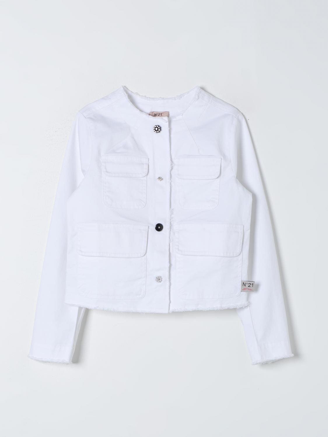 N° 21 Jacket N° 21 Kids colour White