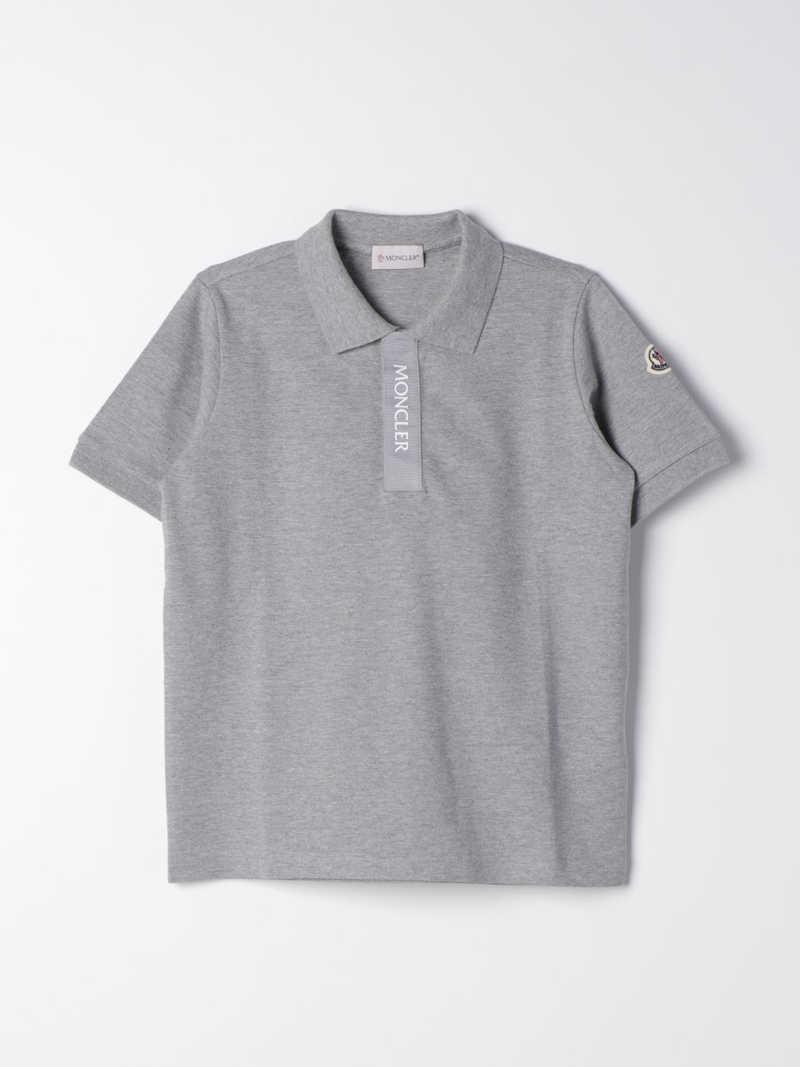 Moncler Polo Shirt MONCLER Kids colour Grey