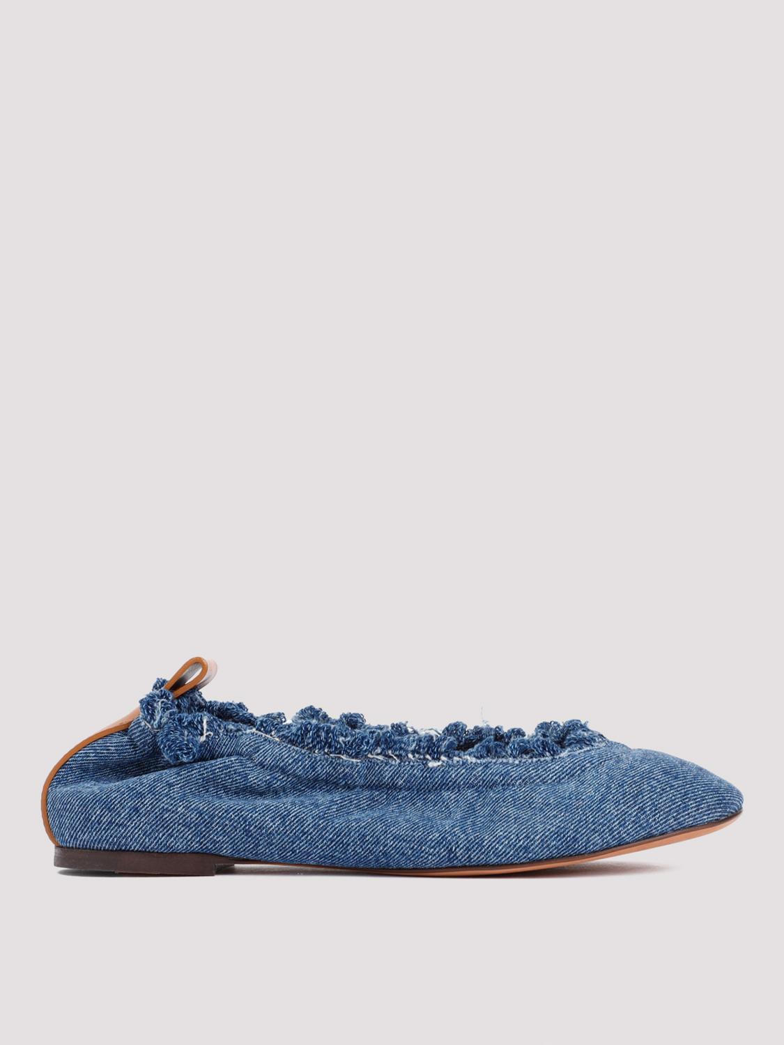 Lanvin Ballet Flats LANVIN Woman color Denim