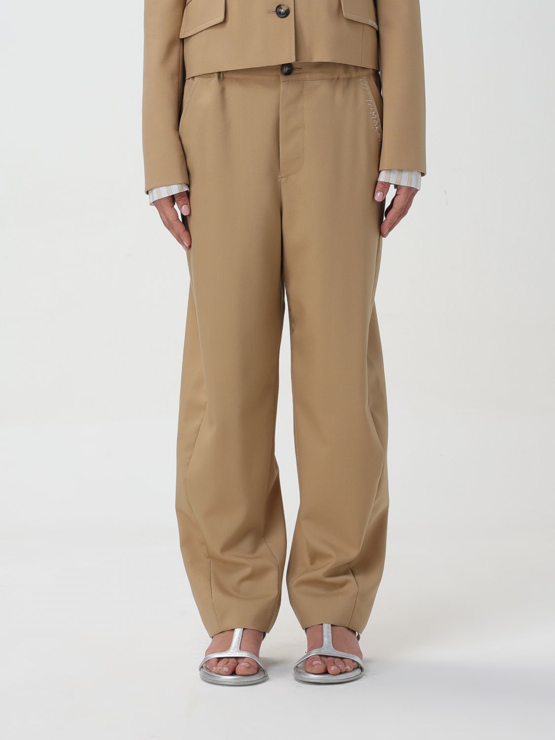 Marni Trousers MARNI Woman colour Camel