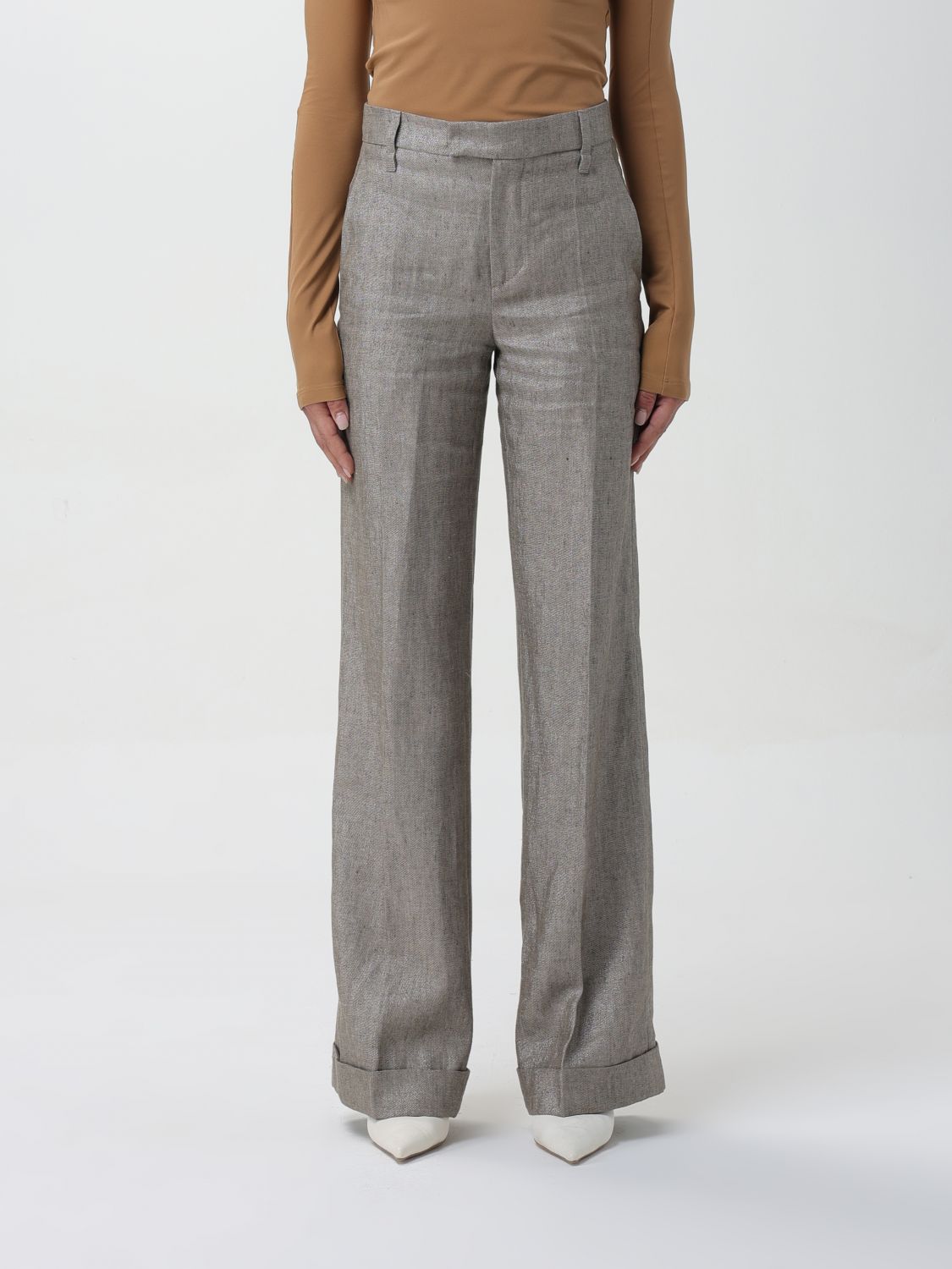 Brunello Cucinelli Trousers BRUNELLO CUCINELLI Woman colour Brown