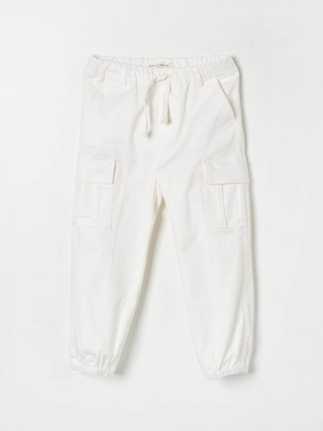 Zhoe & Tobiah Pants ZHOE & TOBIAH Kids color White