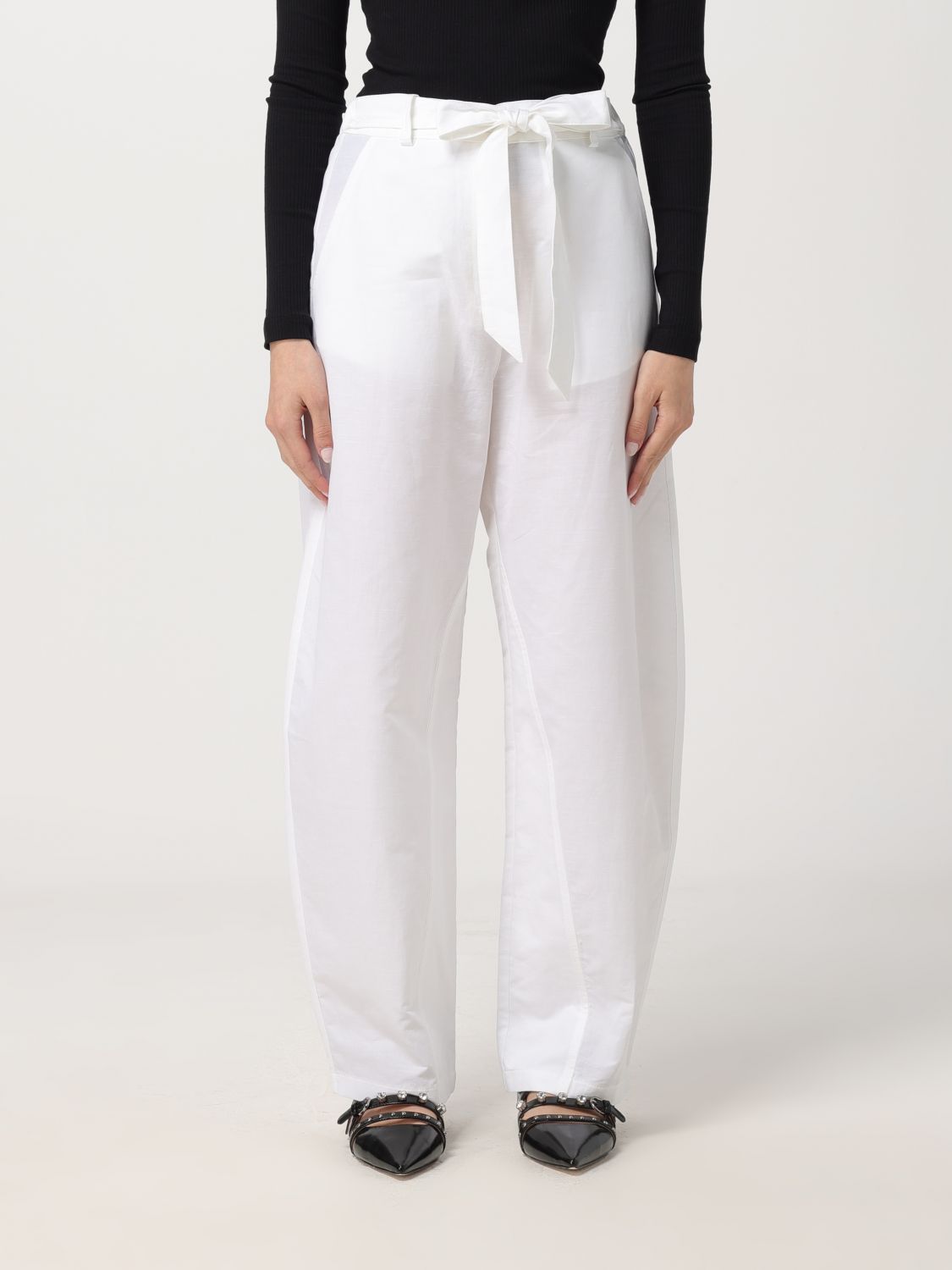 Pinko Trousers PINKO Woman colour White