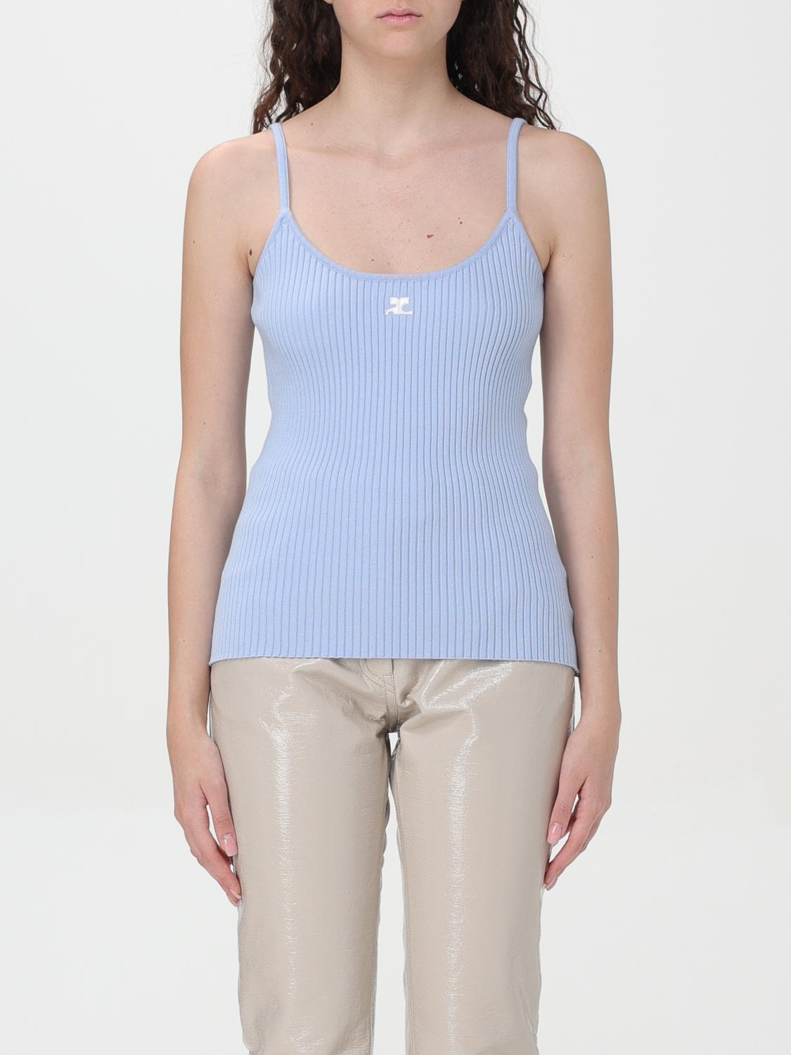 Courrèges Top COURRÈGES Woman color Blue