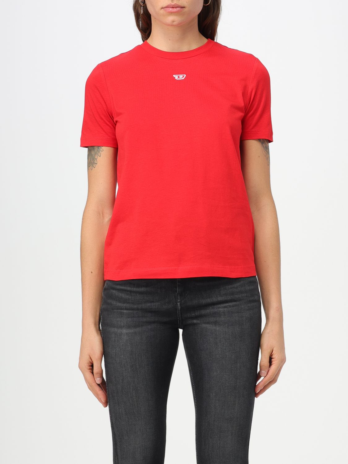 Diesel T-Shirt DIESEL Woman colour Red