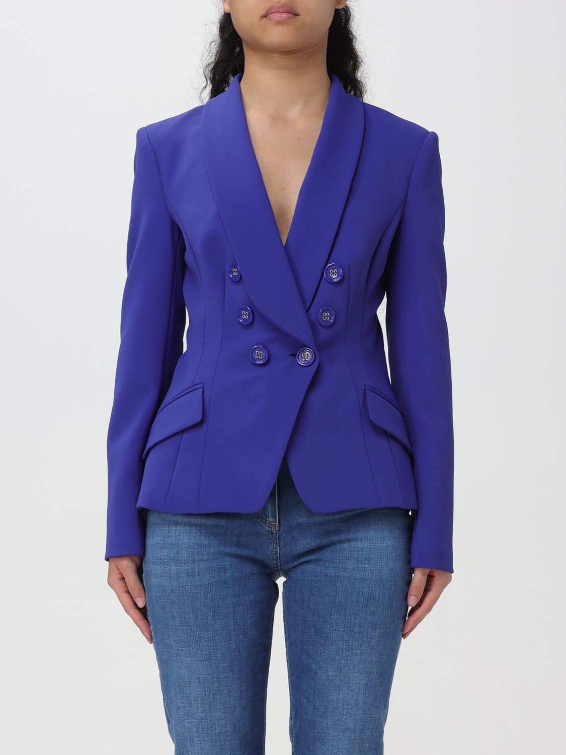 Elisabetta Franchi Blazer ELISABETTA FRANCHI Woman colour Indigo