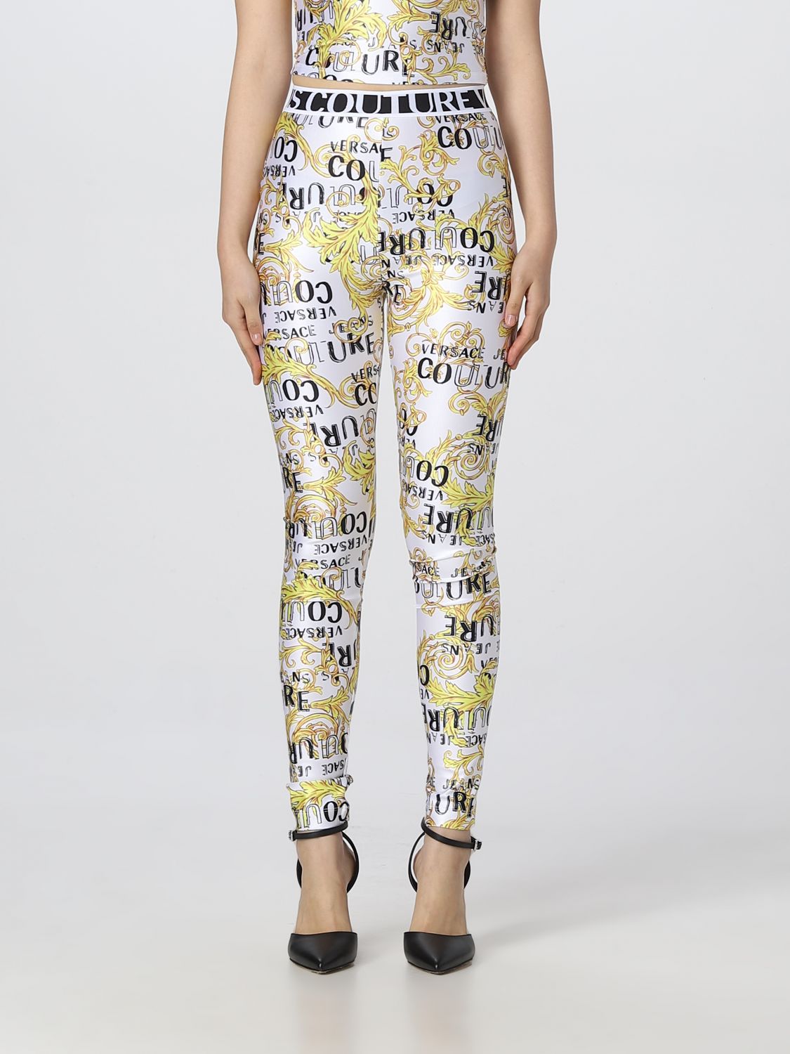 Versace Jeans Couture Trousers VERSACE JEANS COUTURE Woman colour White