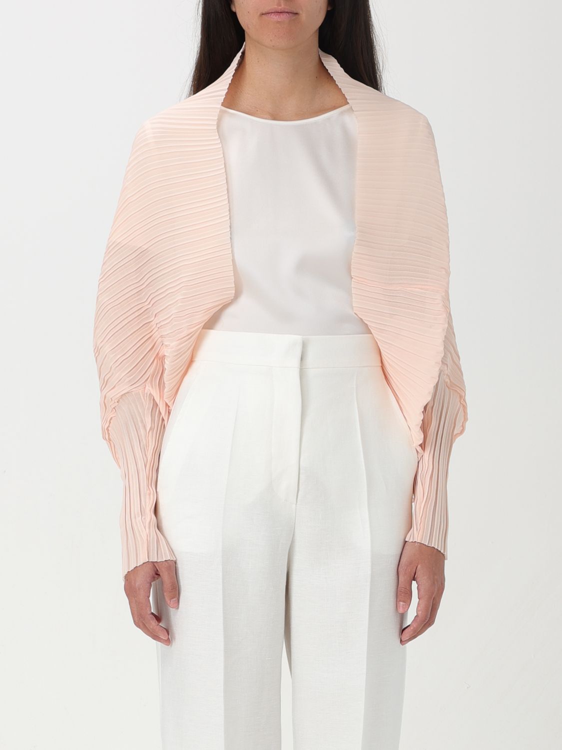 Max Mara Cloak MAX MARA Woman colour Blush Pink