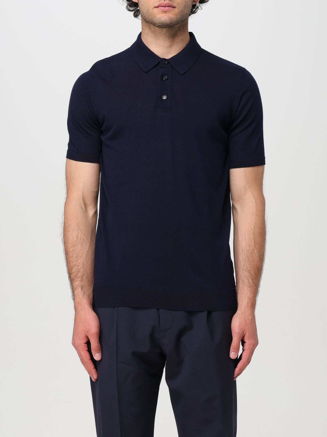 Roberto Collina Polo Shirt ROBERTO COLLINA Men color Navy