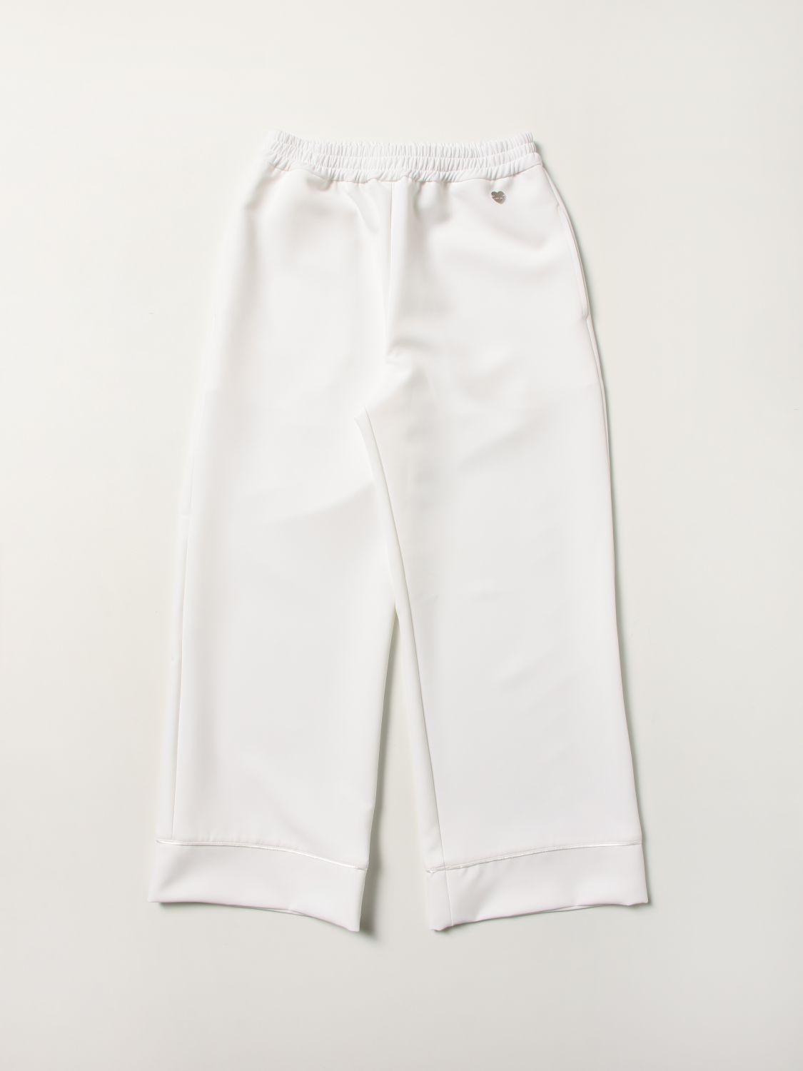 Monnalisa Monnalisa wide trousers with mini logo