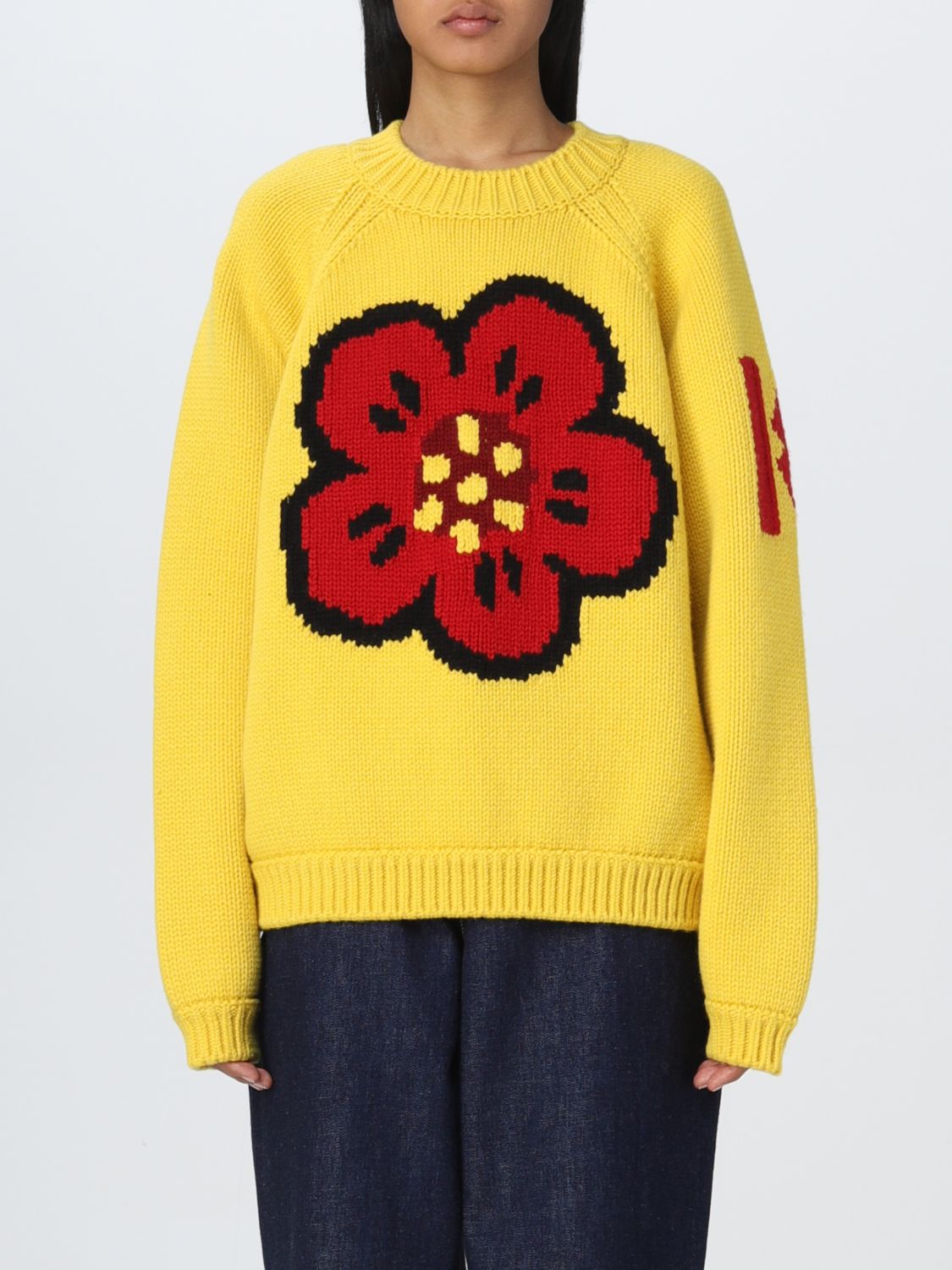 Kenzo Jumper KENZO Woman colour Yellow