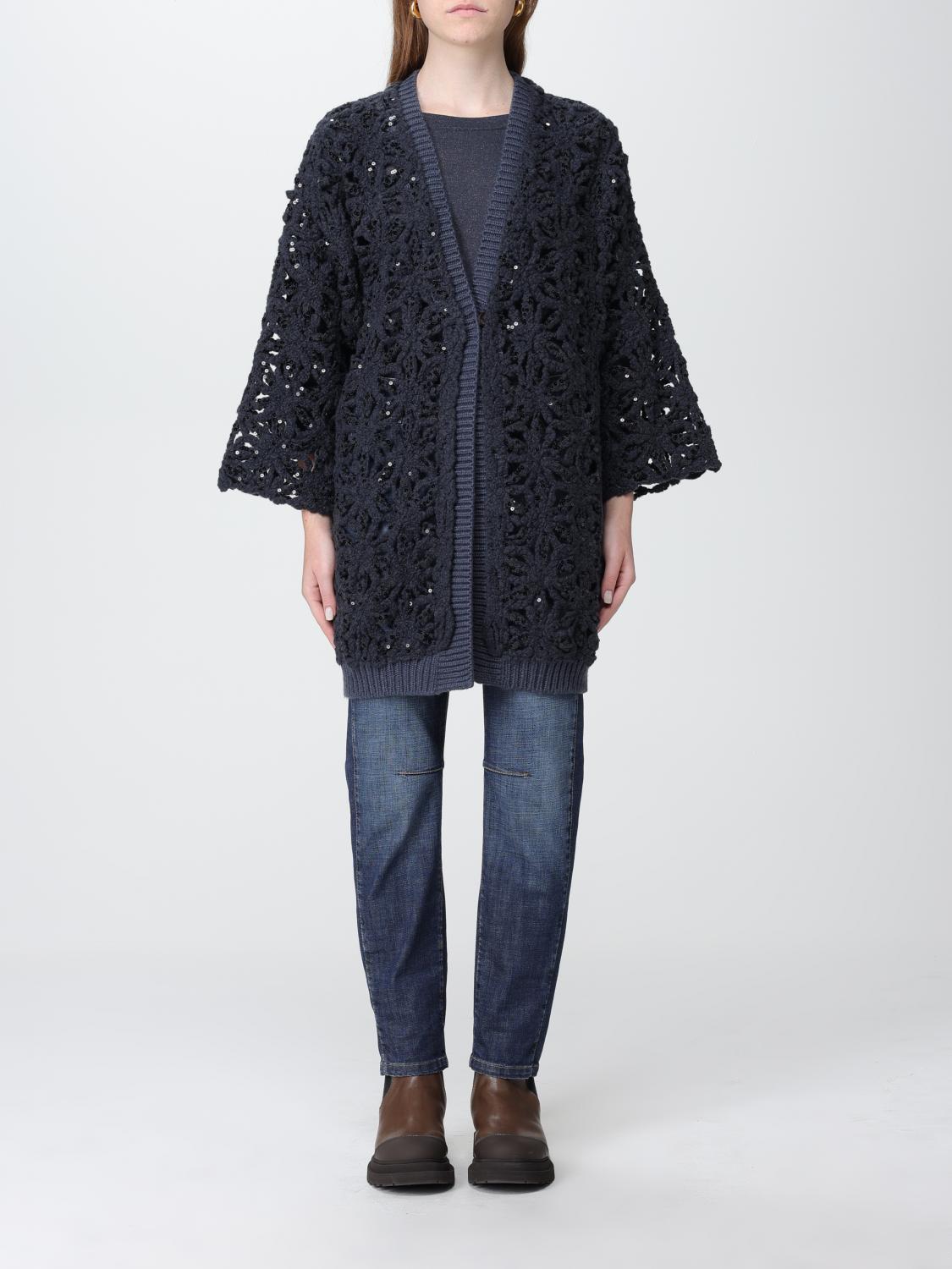 Brunello Cucinelli Cardigan BRUNELLO CUCINELLI Woman colour Blue