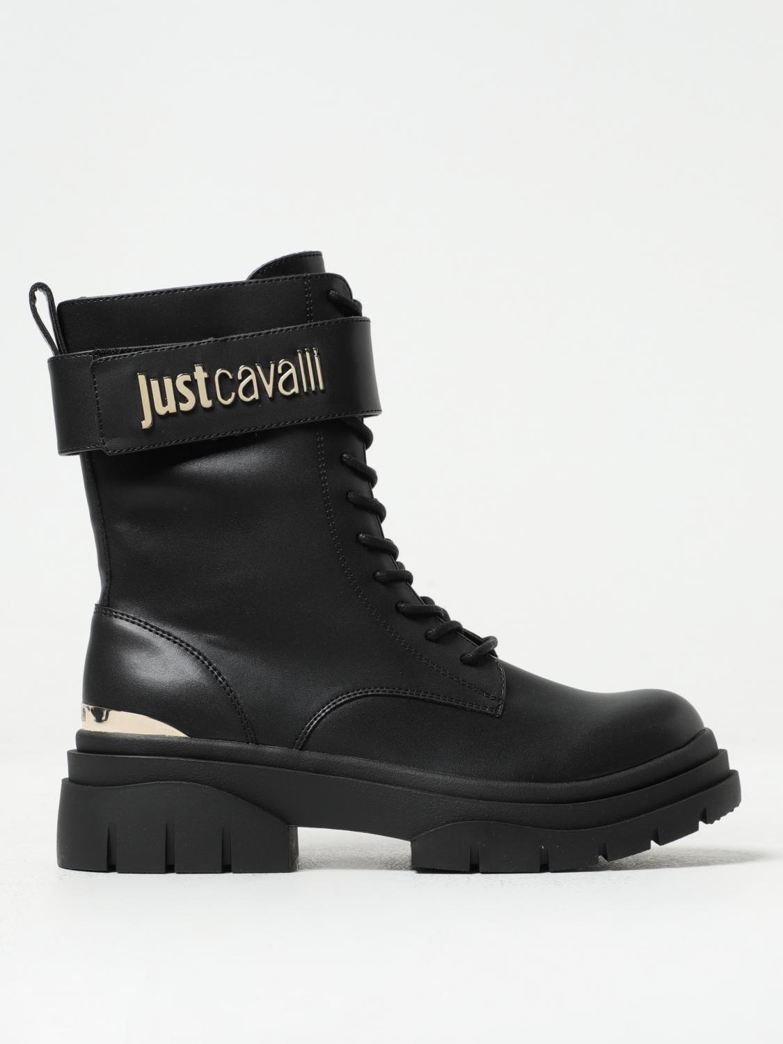 Just Cavalli Flat Ankle Boots JUST CAVALLI Woman colour Black