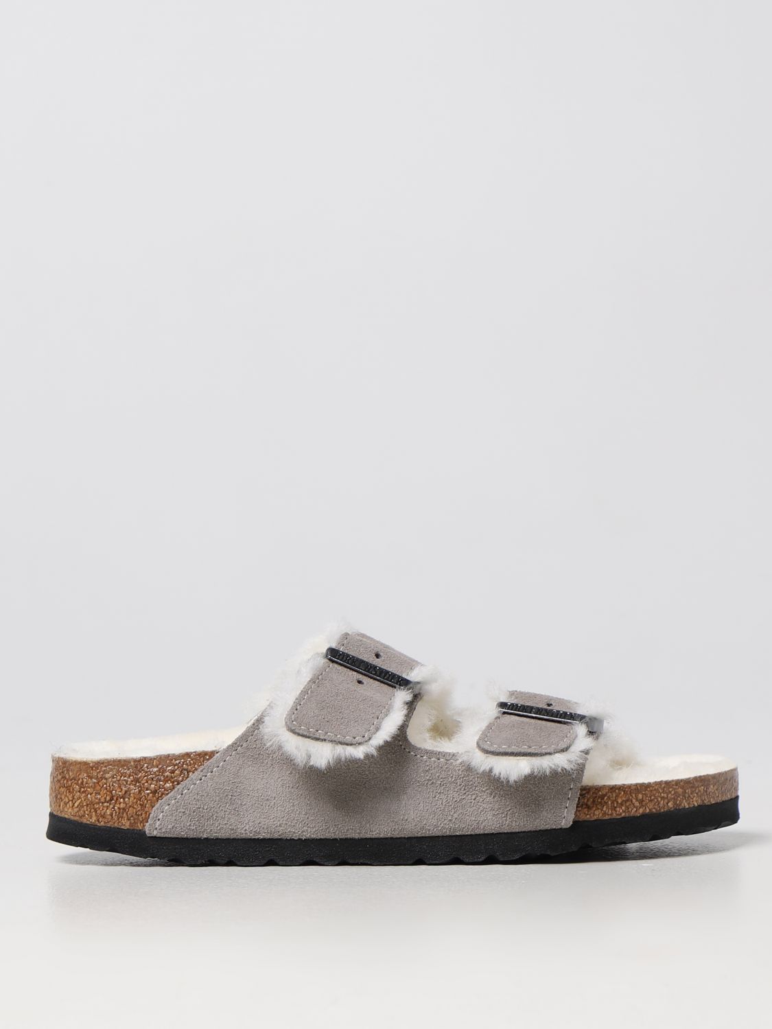 Birkenstock Flat Sandals BIRKENSTOCK Woman colour Grey