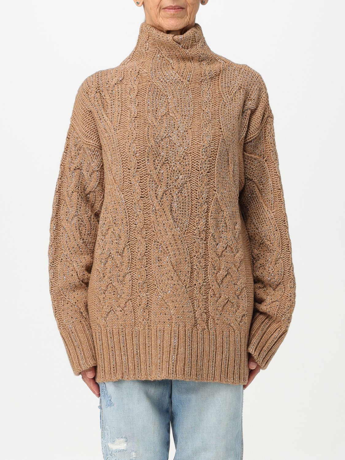 Ermanno Scervino Jumper ERMANNO SCERVINO Woman colour Camel