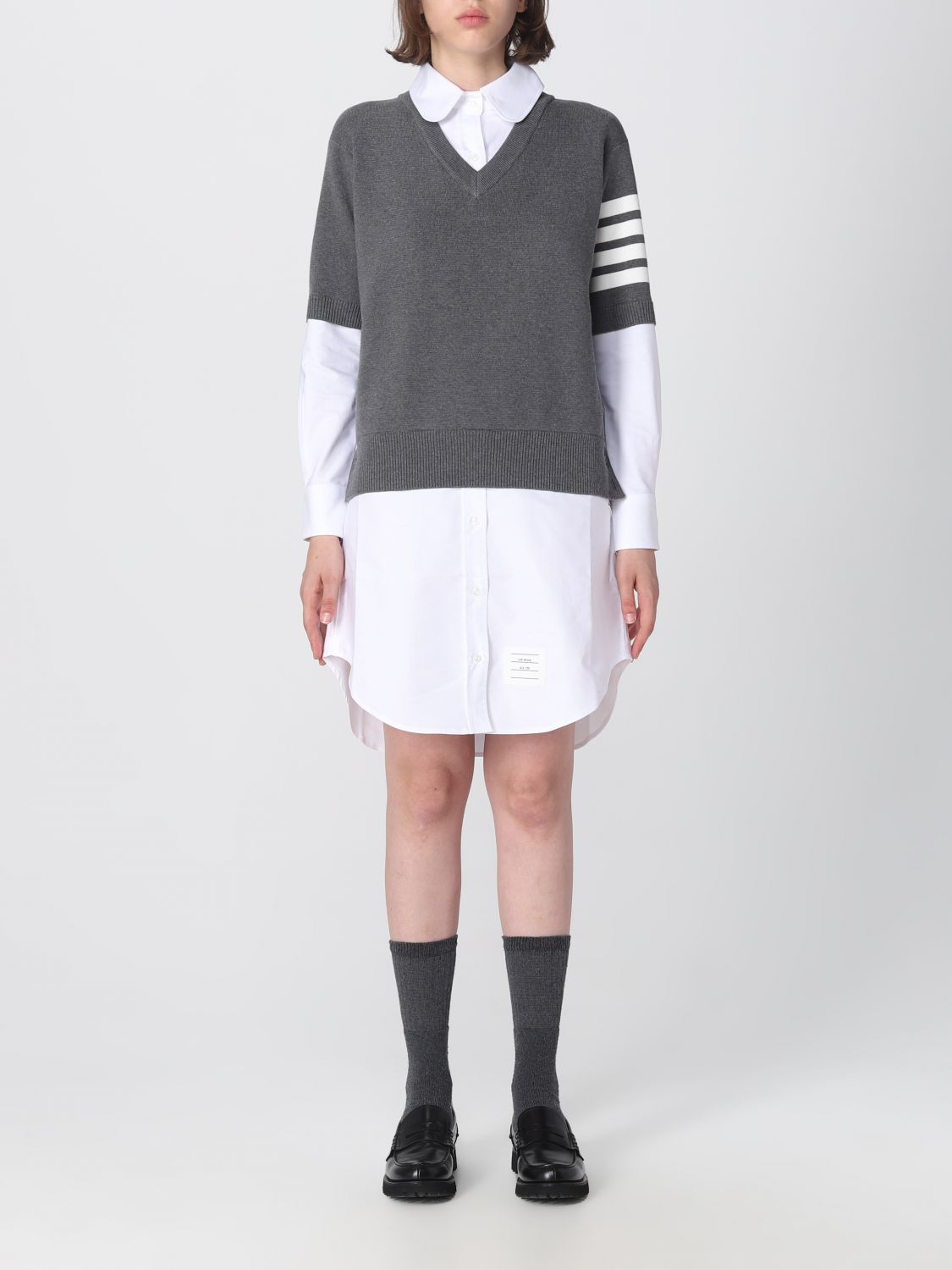 Thom Browne Dress THOM BROWNE Woman colour Grey