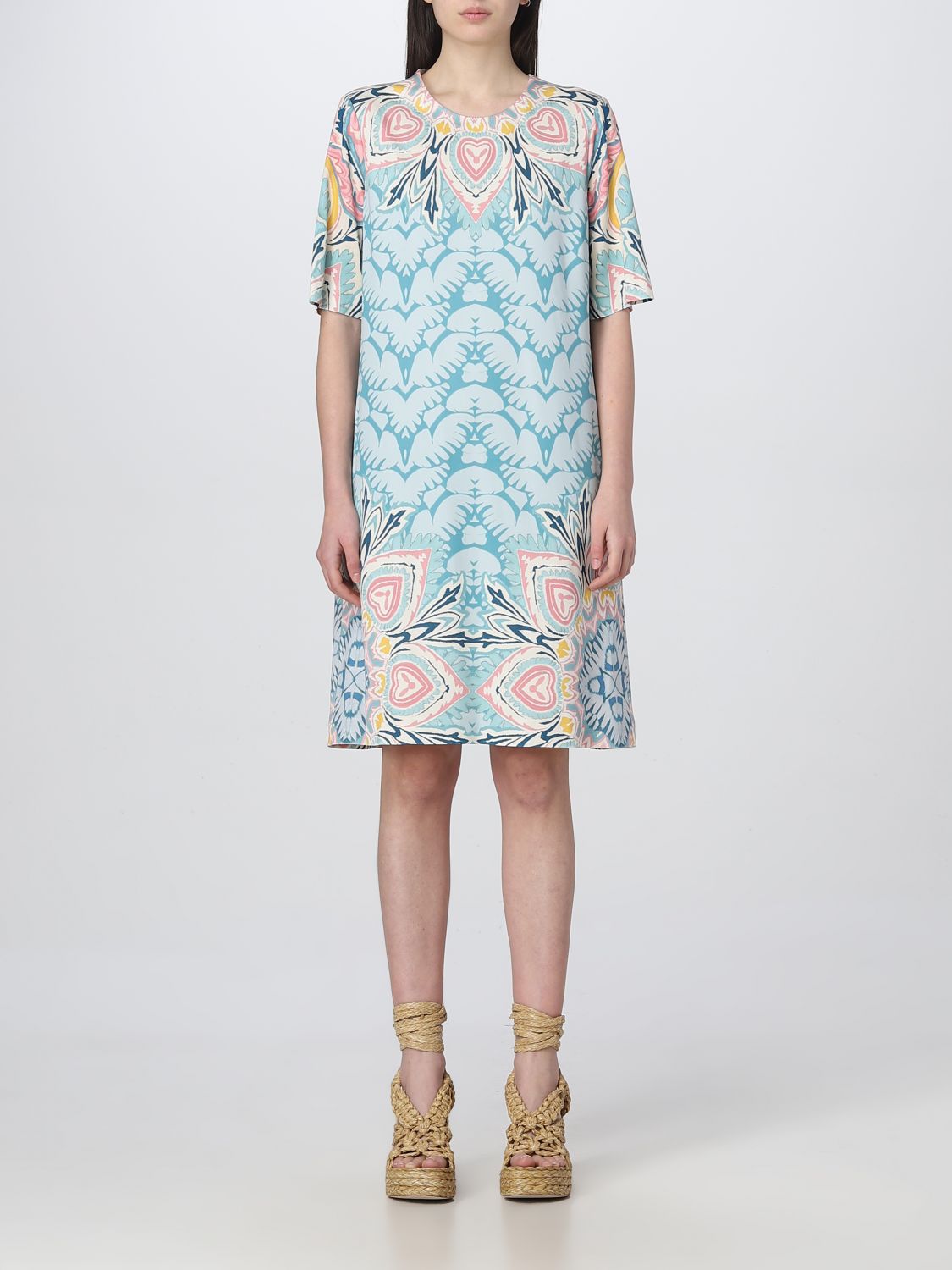 Etro Dress ETRO Woman colour Gnawed Blue