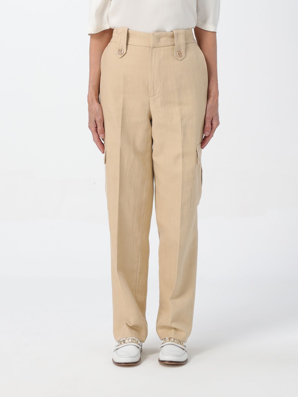 Twinset Trousers TWINSET Woman colour Milk