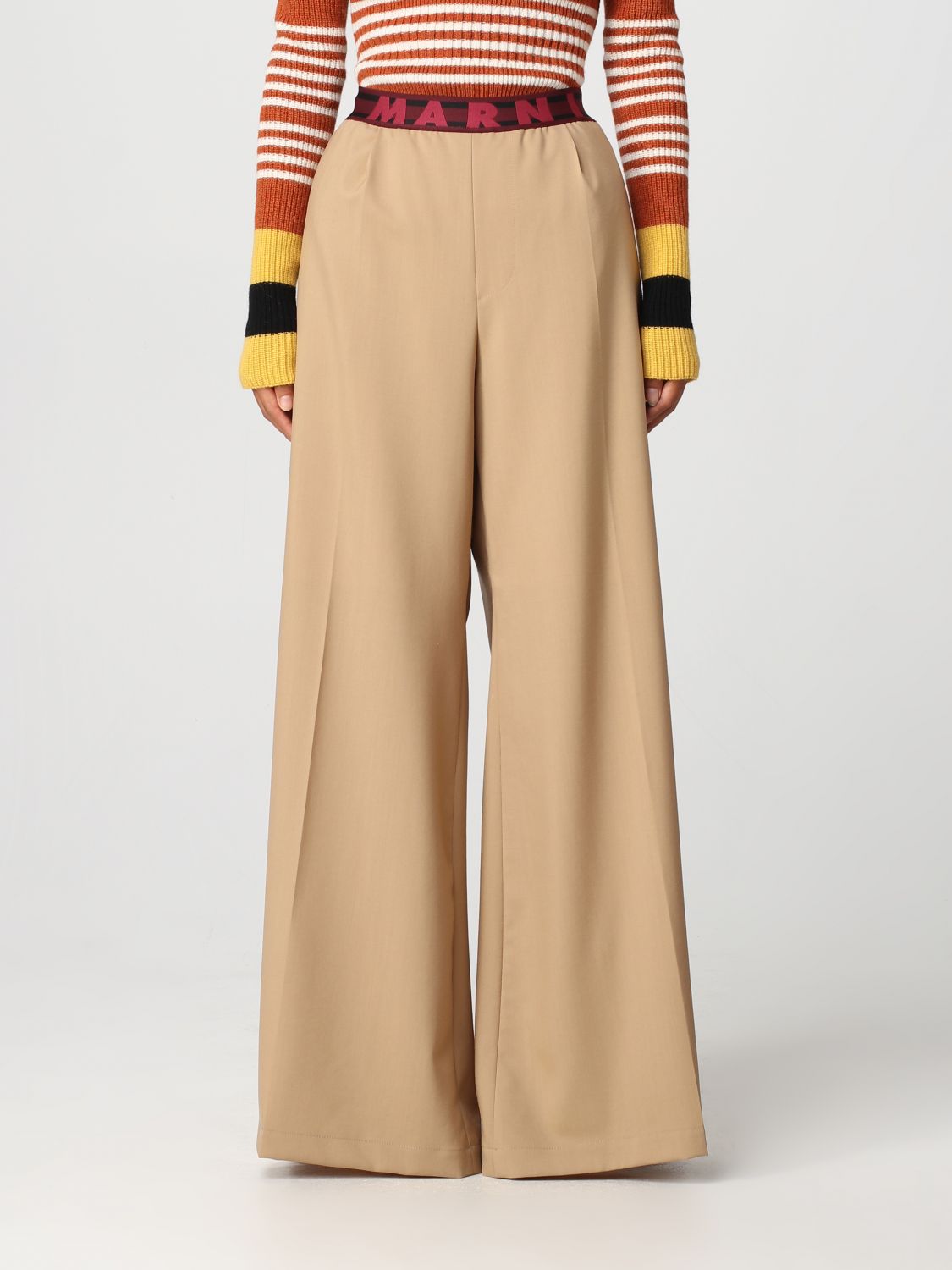 Marni Trousers MARNI Woman colour Beige