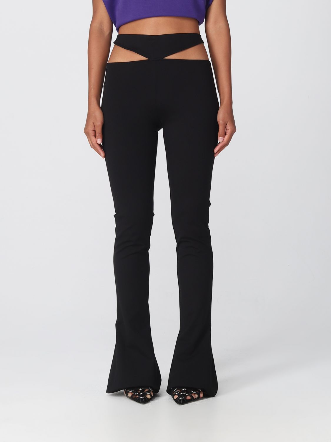 The Attico Trousers THE ATTICO Woman colour Black