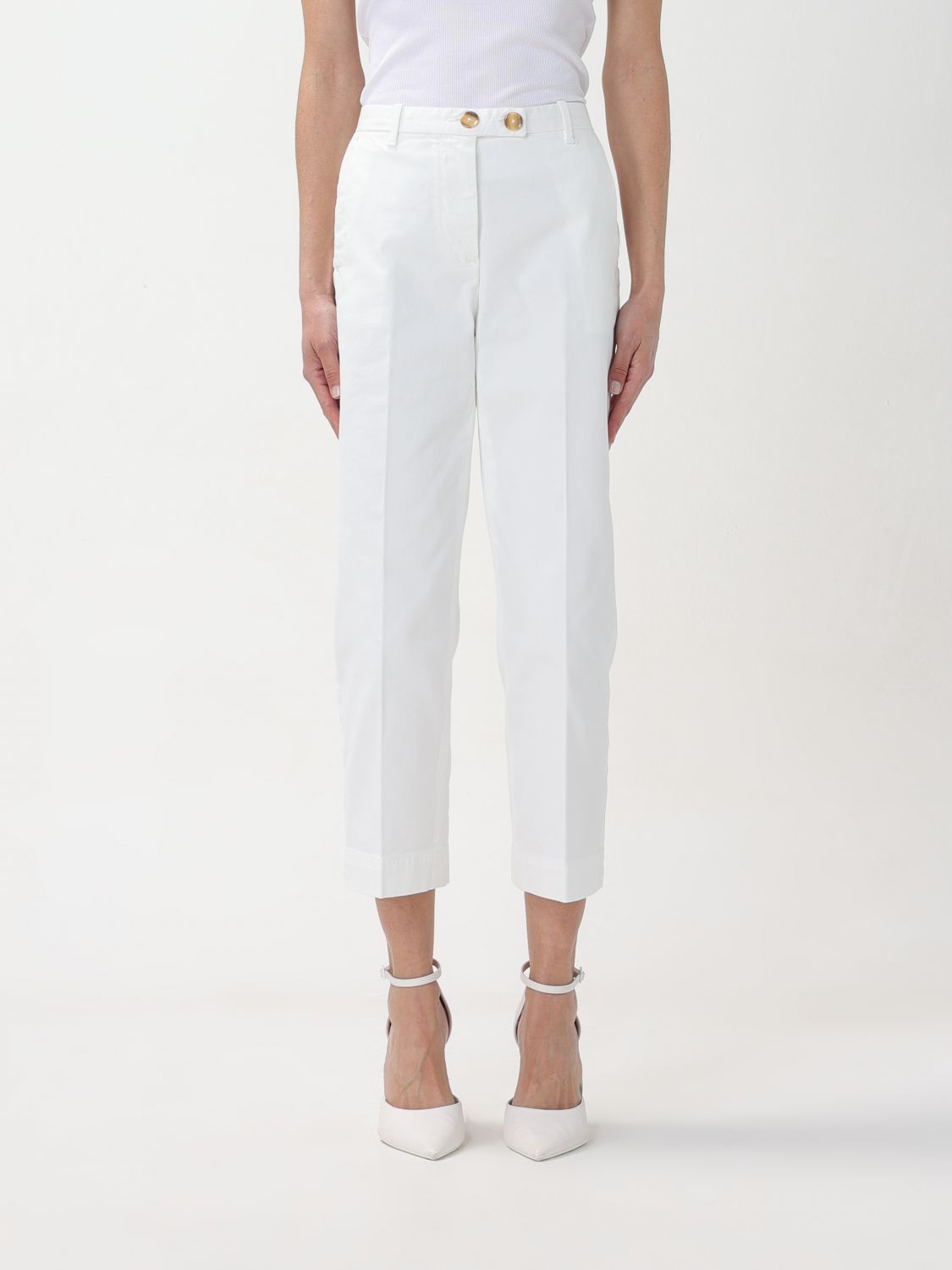 Pinko Trousers PINKO Woman colour White