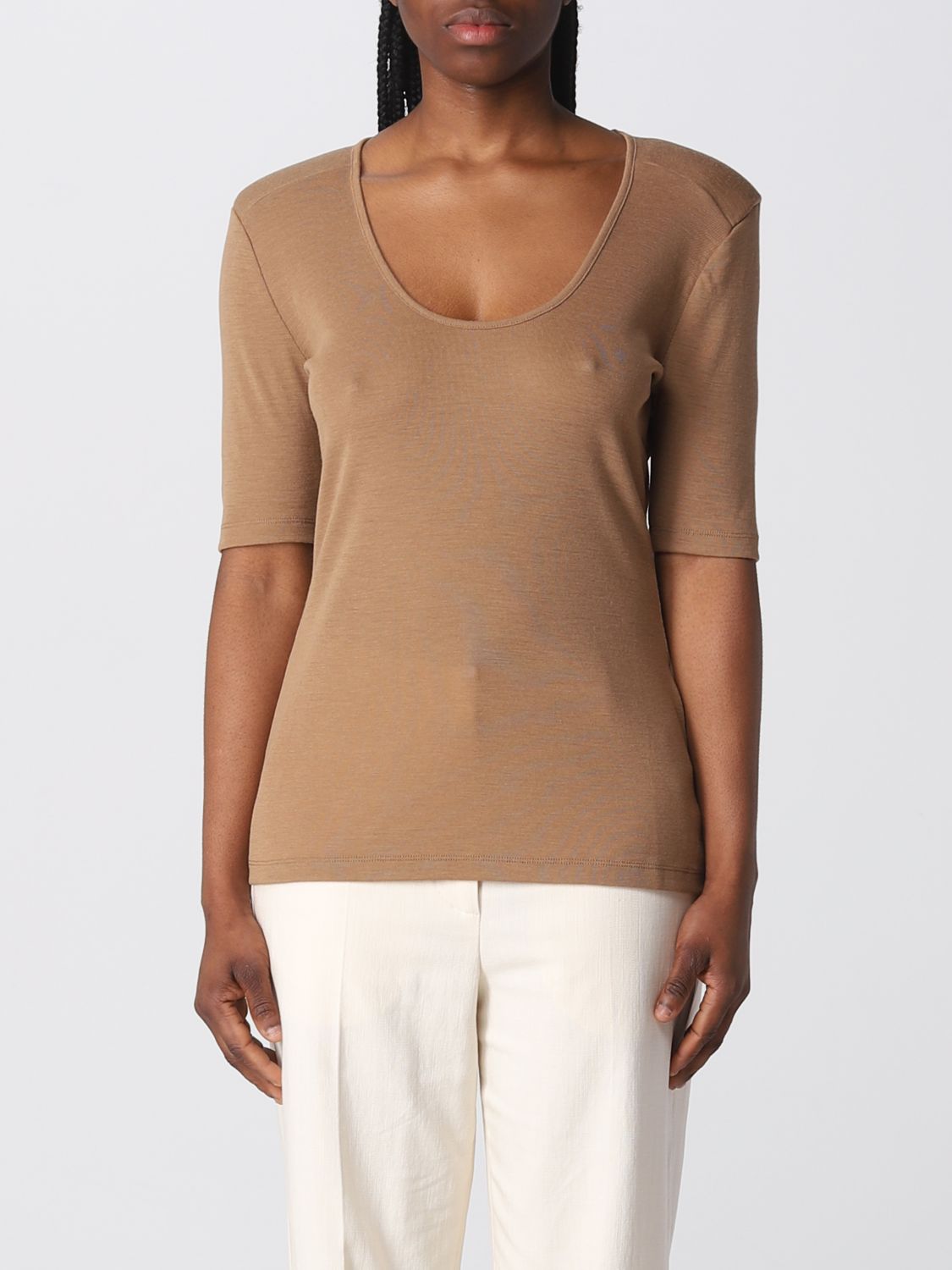 By Malene Birger T-Shirt BY MALENE BIRGER Woman colour Brown