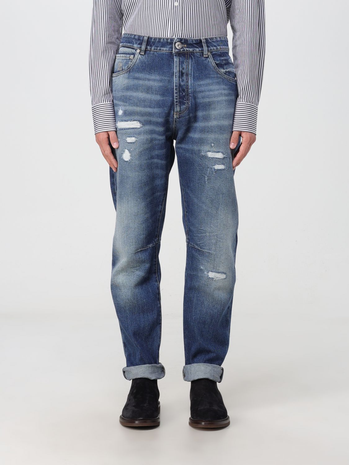 Brunello Cucinelli Jeans BRUNELLO CUCINELLI Men colour Denim