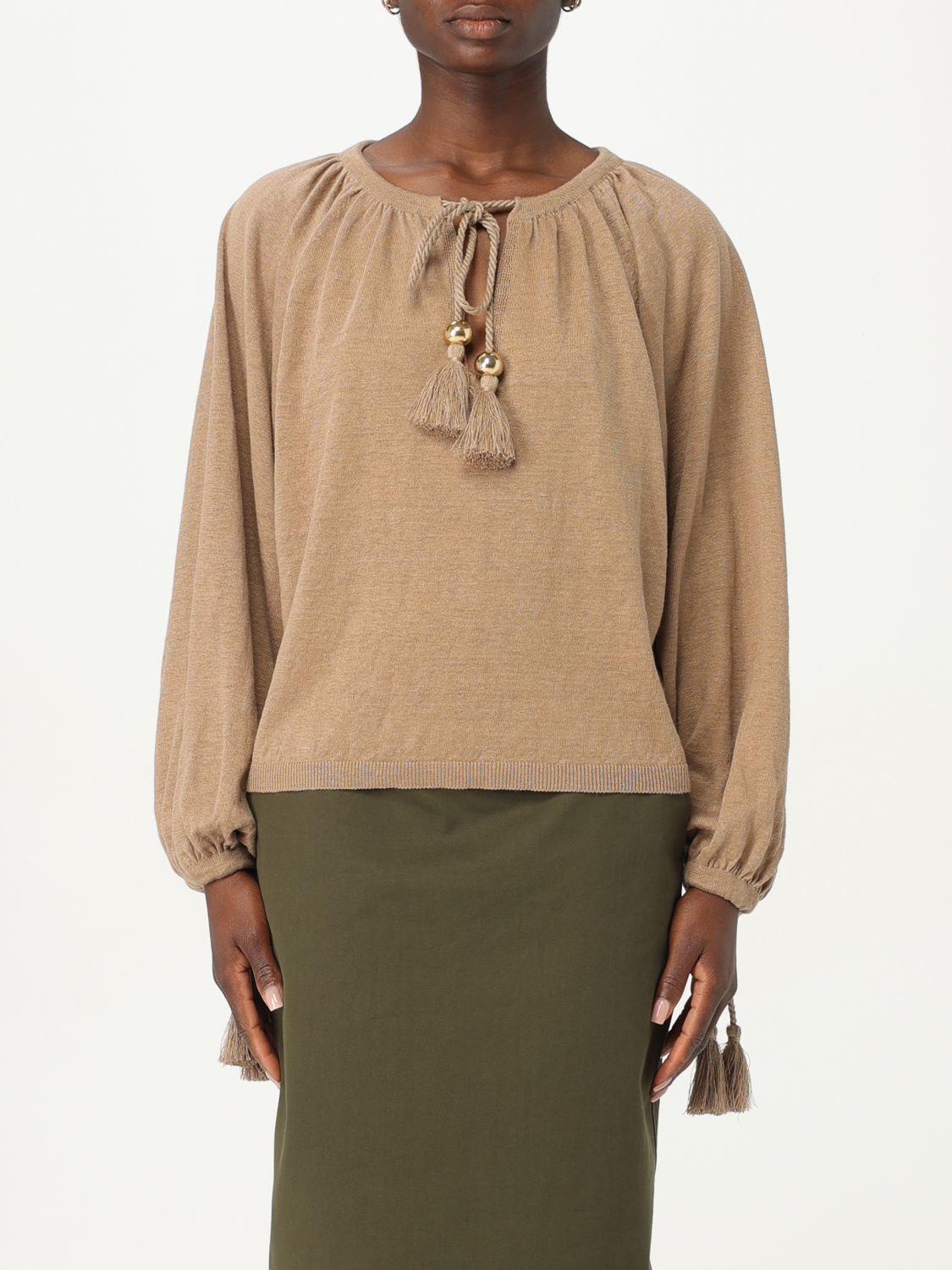 Max Mara Jumper MAX MARA Woman colour Mud