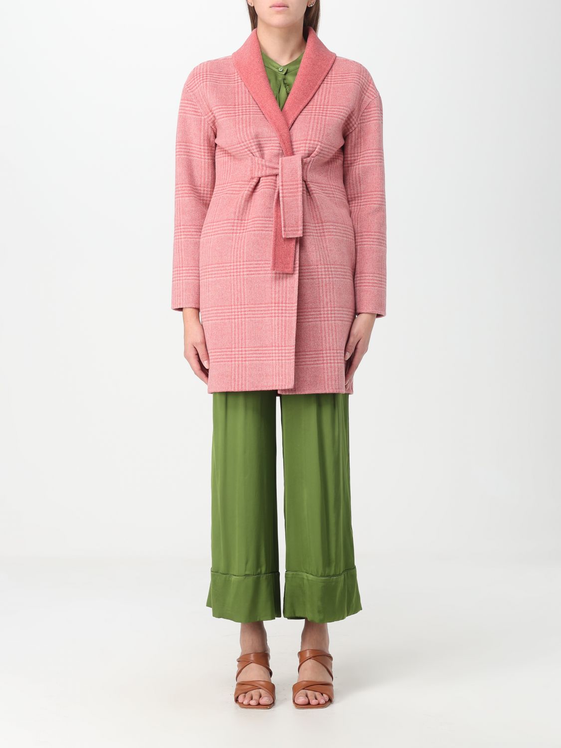 Alessia Santi Coat ALESSIA SANTI Woman colour Pink