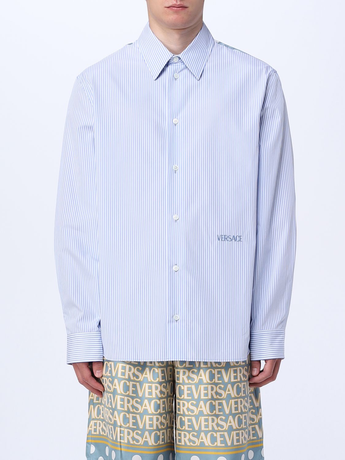 Versace Shirt VERSACE Men colour Blue