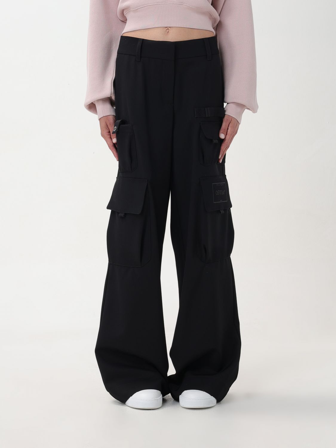 OFF-WHITE Trousers OFF-WHITE Woman colour Black