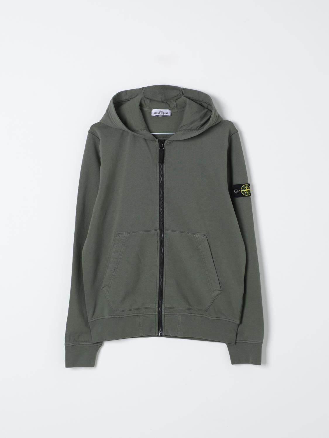 Stone Island Junior Sweater STONE ISLAND JUNIOR Kids color Olive