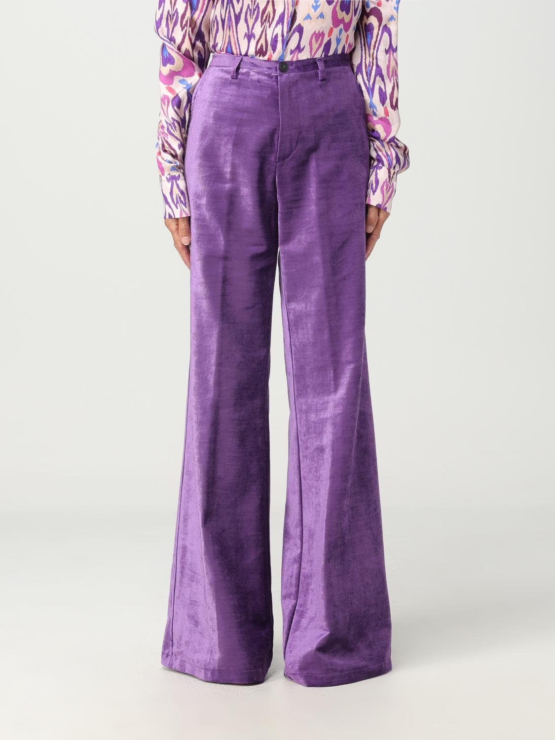 Forte Forte Trousers FORTE FORTE Woman colour Violet