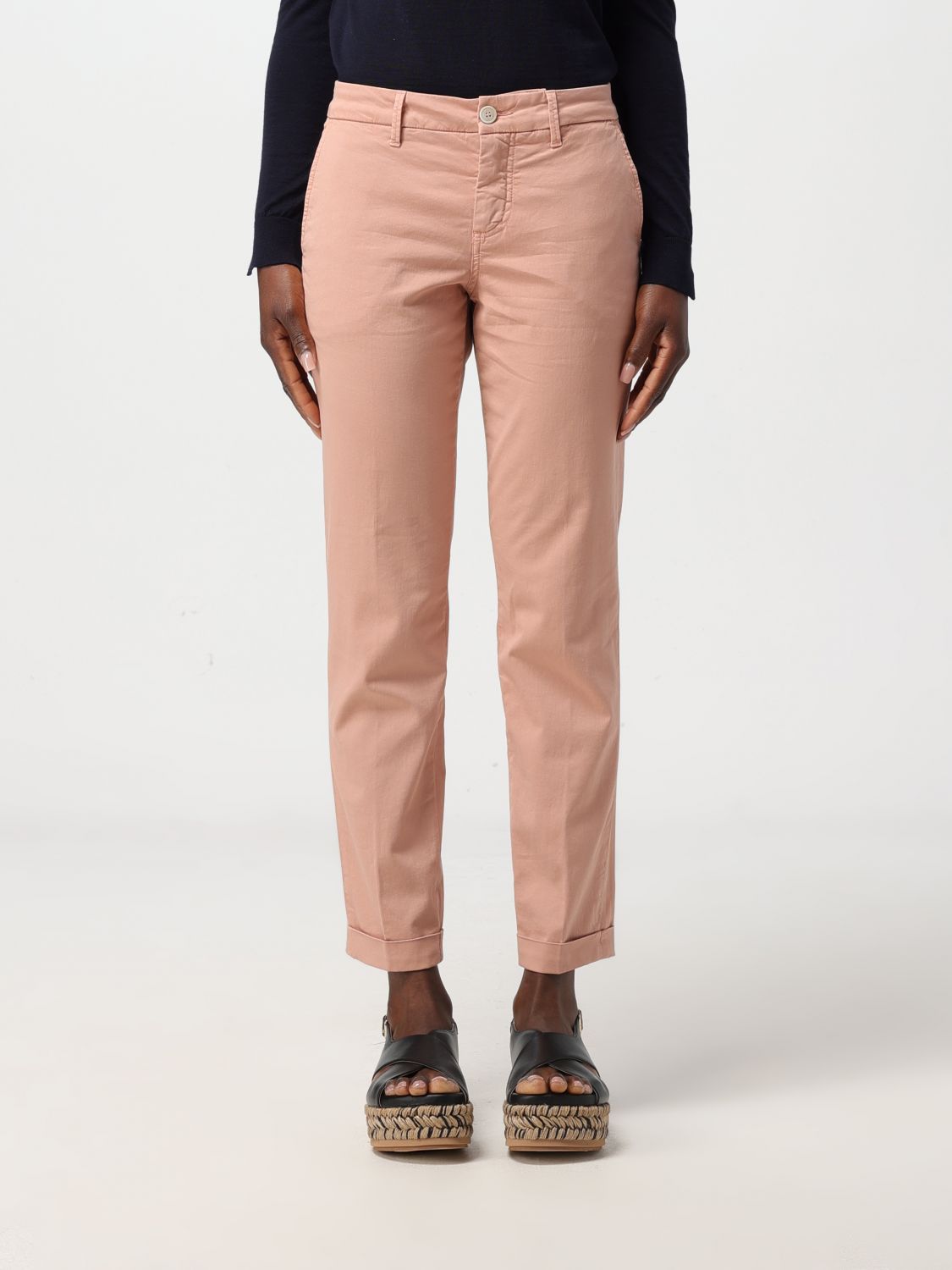 Fay Pants FAY Woman color Salmon