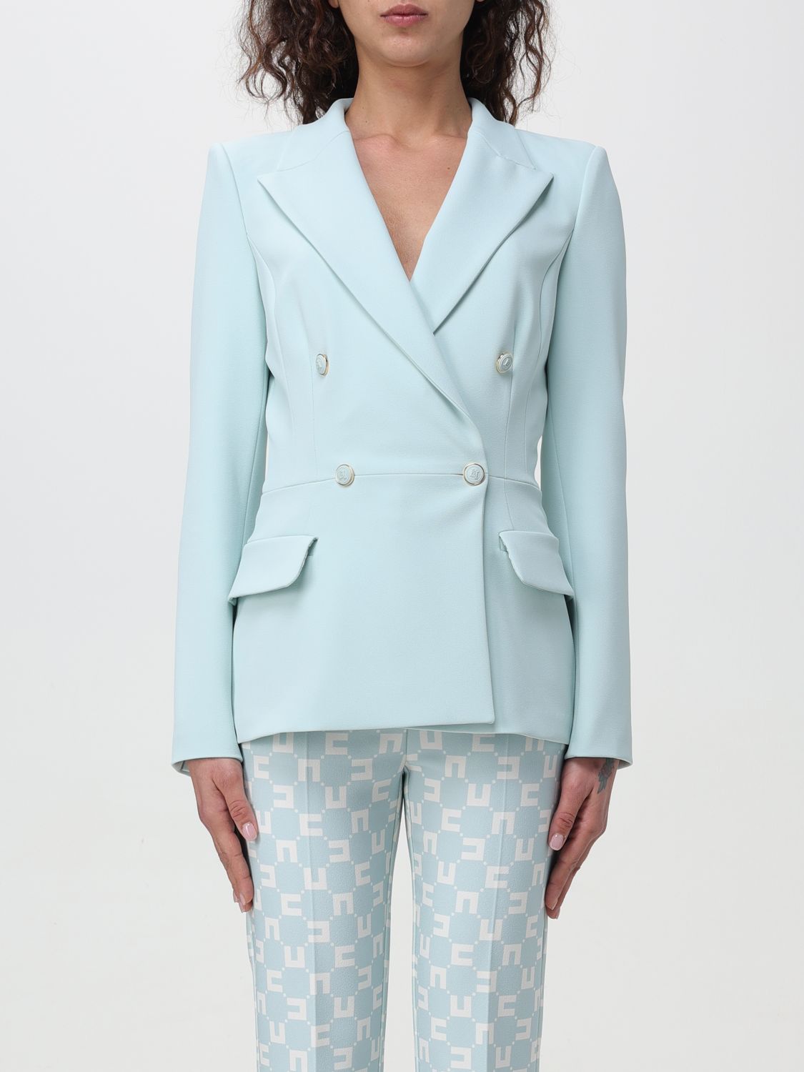 Elisabetta Franchi Blazer ELISABETTA FRANCHI Woman colour Water