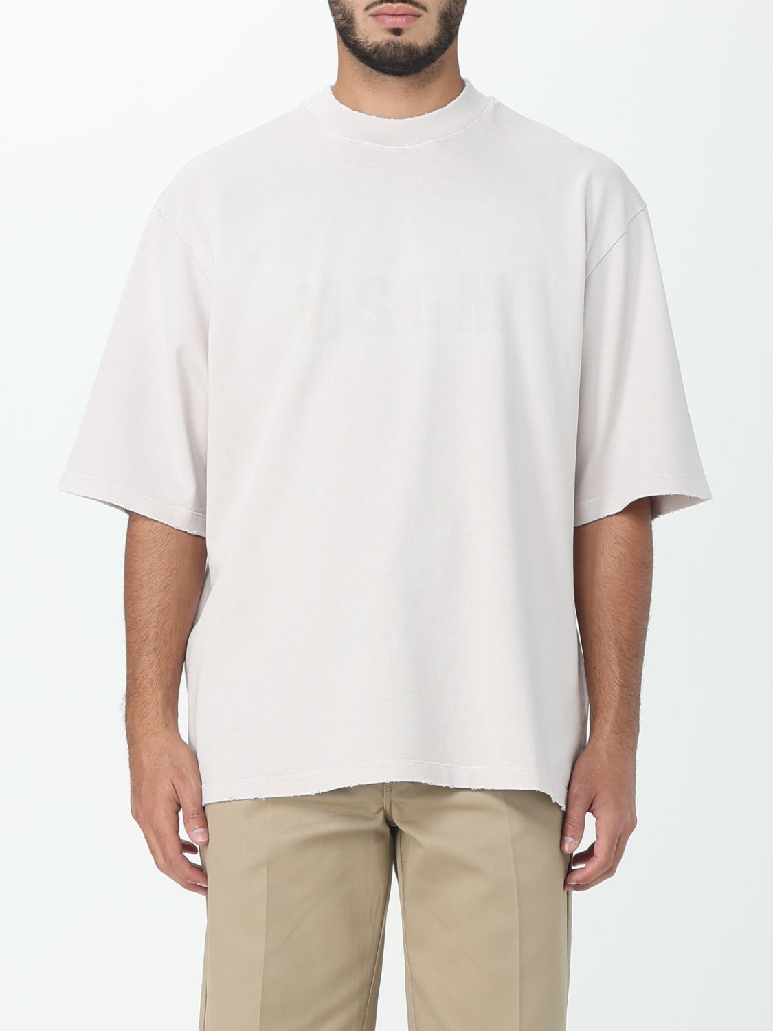 Msgm T-Shirt MSGM Men colour Beige