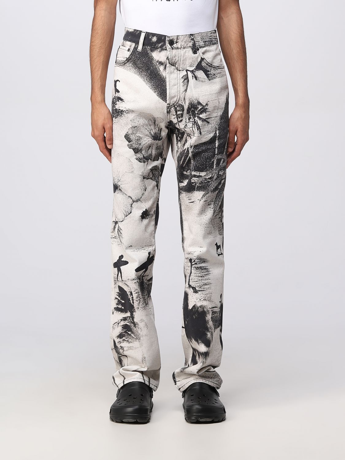 Msgm Trousers MSGM Men colour Yellow Cream