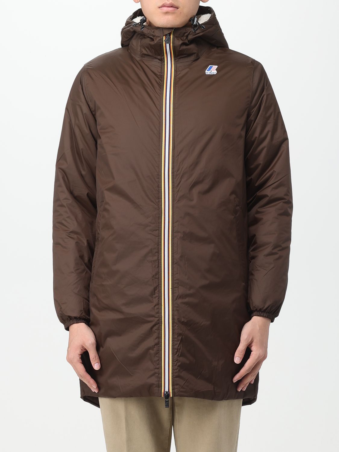 K-Way Jacket K-WAY Men colour Brown